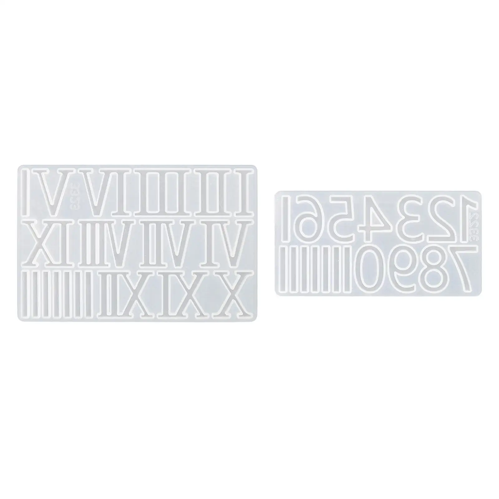 Numerals Mould including Arabic and Roman Numbers for Home Decor Wall Clocks