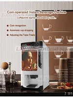 HomeWise CIM03B Automatic Beverage Vending Machine with Coin Function Coffee Machine 3 Flavors Coffee/Milk Tea/Chocolate 1