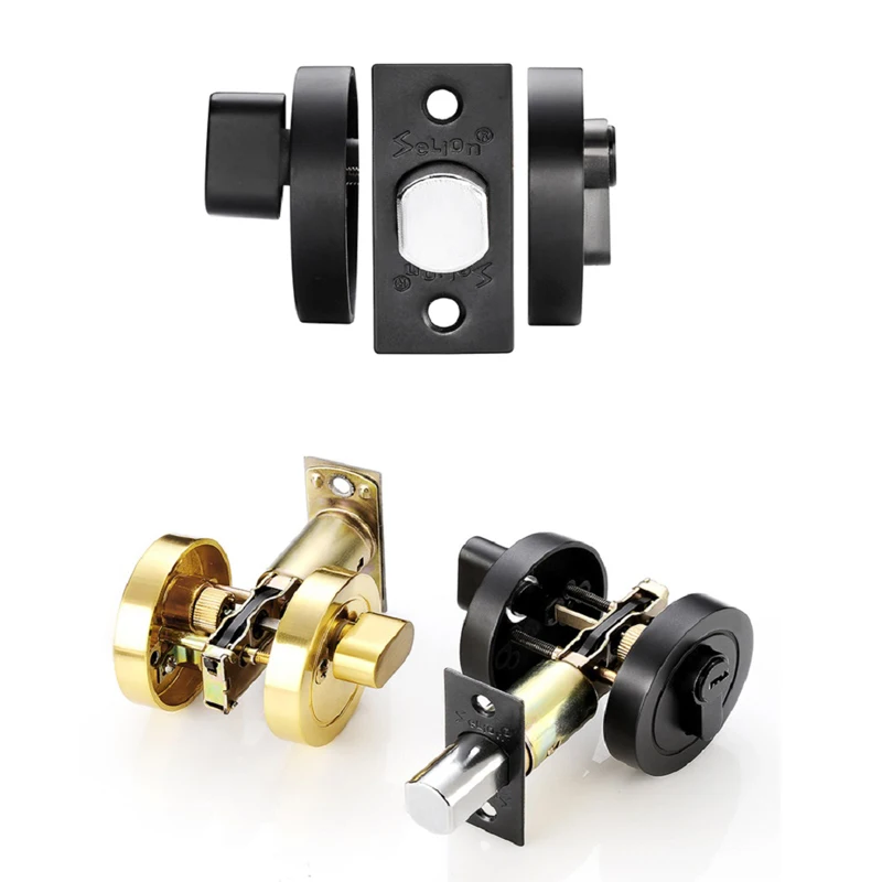 Invisible Door Lock With Key Indoor Bedroom Household Door Bolt Round Lock Wooden/Iron Universal Anti-theft Safety Locks door lock