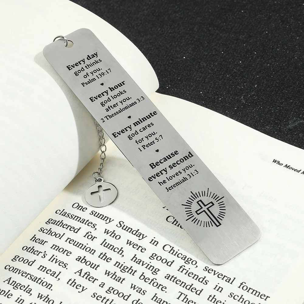 1pcs Jesus Retro Bookmark Metal Bookmarks Aesthetic Stationery Student School Supplies Book Lover Gifts Beautiful Blessings