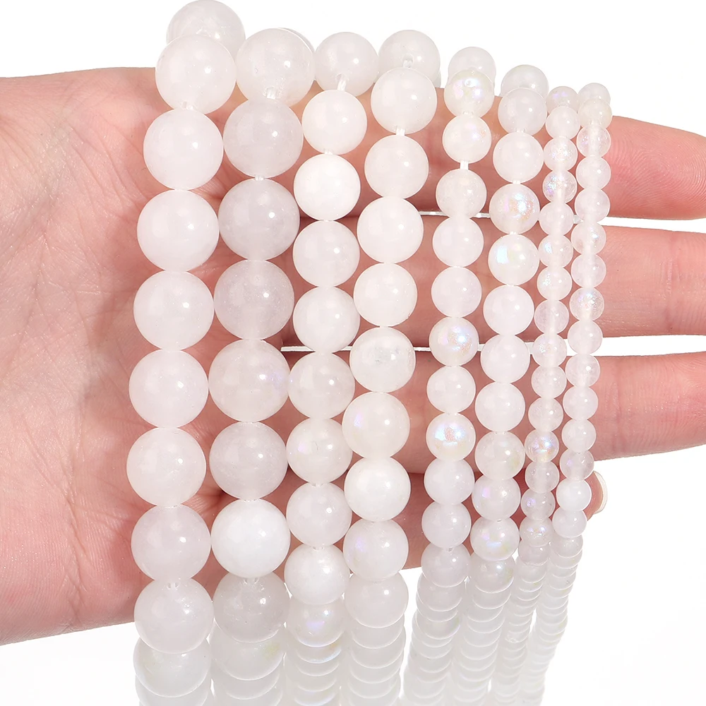180 Perline In Pietra Naturale 4 Mm | Per Gioielli Fai Da Te - 6