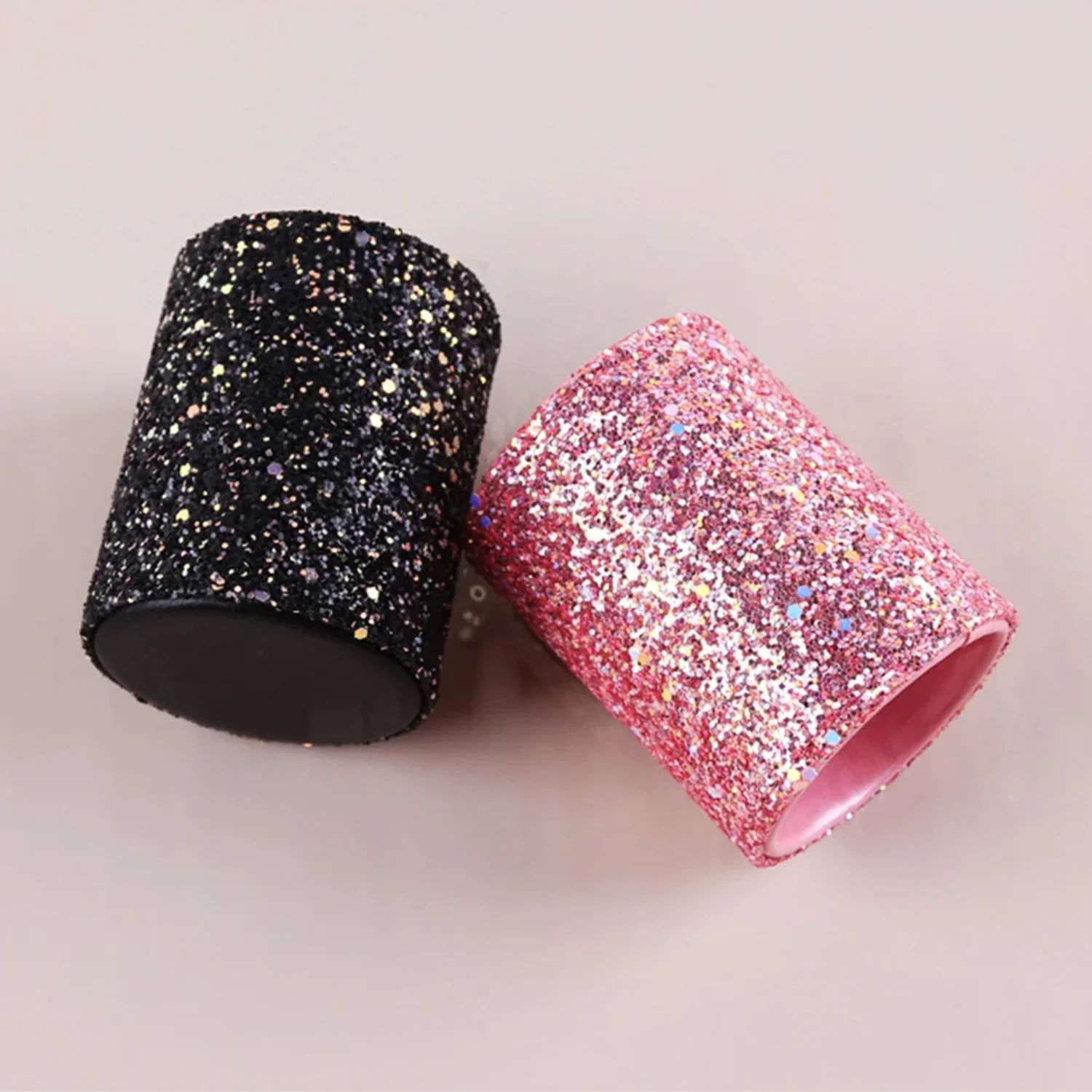 Fashion Women Sparkling Makeup Brush Bucket Cosmetic Pen Box Pencil Vase Comb Lipstick Brush Container Box