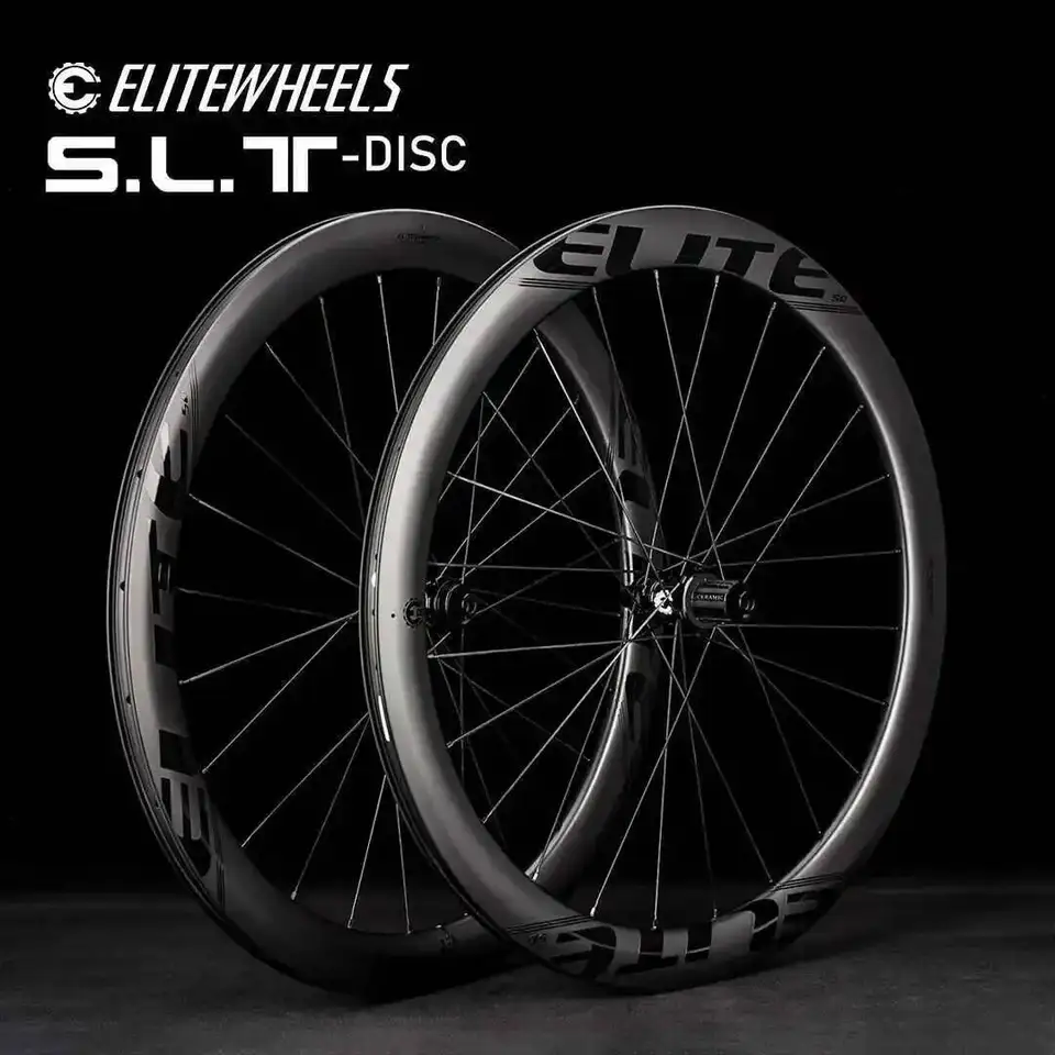 EliteWheels-ロードバイク用のカーボンホイールのセット,シクロクロス