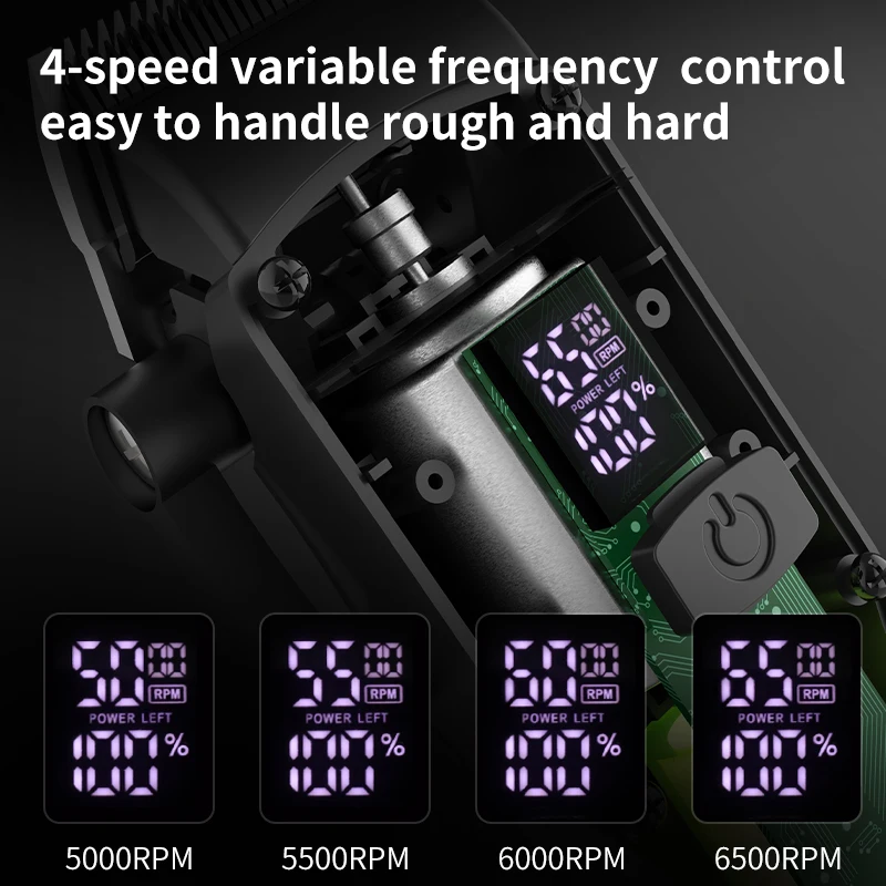 ماكينة قص الشعر الاحترافية الجديدة 8500 دورة في ال...