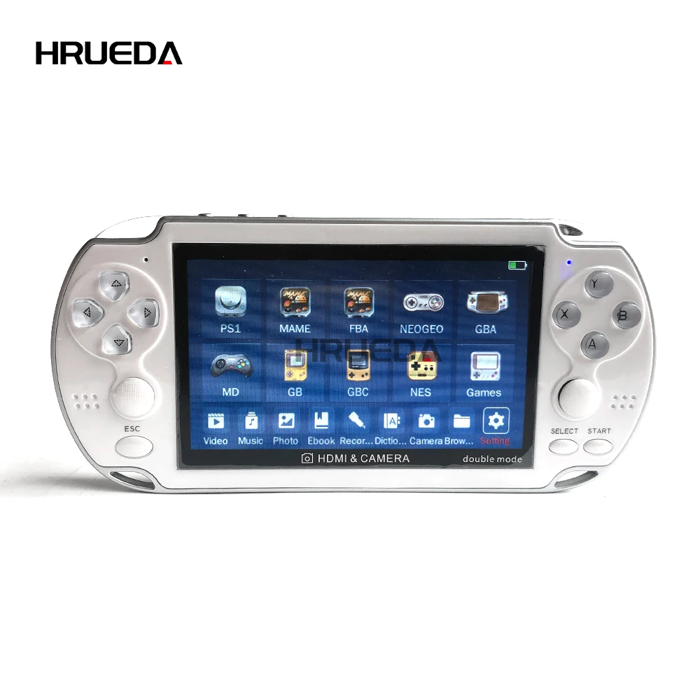 Câmera Portátil do Console do Jogo de Vídeo 4.3 Polegada Tela Colorida Consoles de Jogo Handheld do Joystick do Jogador de Jogo Duplo 10000 Mais Jogos 8gb - Image 2