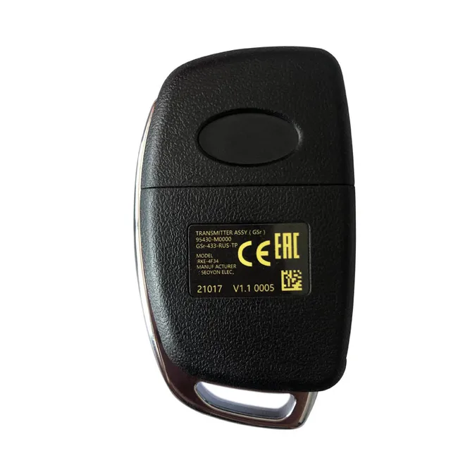 รีโมทคอนโทรลกุญแจรถอัจฉริยะ CN020116 M0000 95430-M0000มีรีโมทสำหรับ Hyundai creta 2016กุญแจพับได้มี80BIT 4D60 433MZ 4