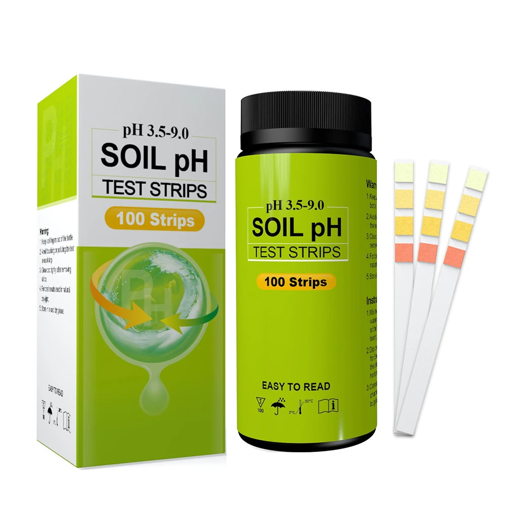 

100 шт./упаковка, тестовые полоски для определения pH почвы