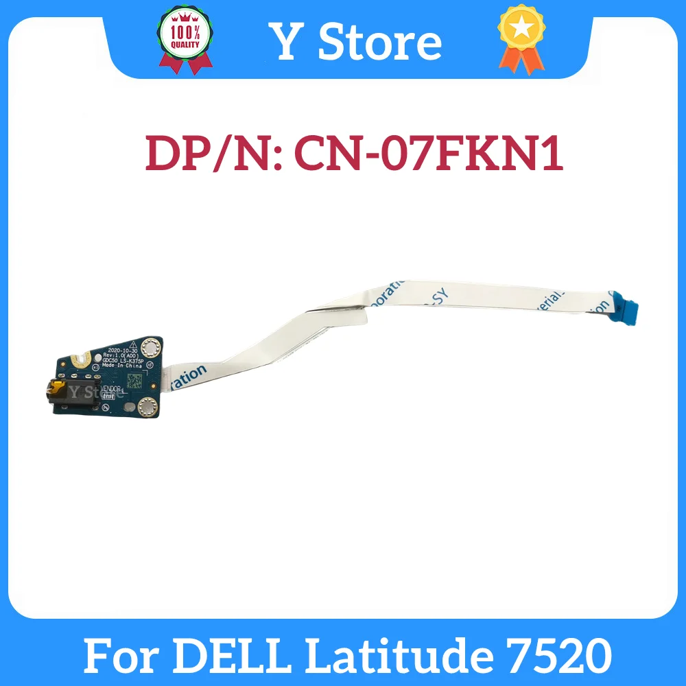 

Новинка, оригинальная аудиоплата Y Store для DELL Latitude 7520, 3,5 мм с кабелем LS-K375P 07FKN1 NBX0002QR00 100%, протестирована, быстрая доставка