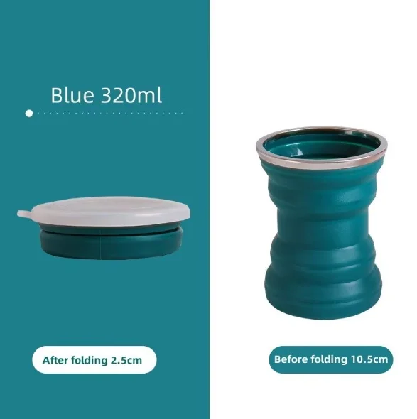 كوب قهوة سيليكون قابل للطي