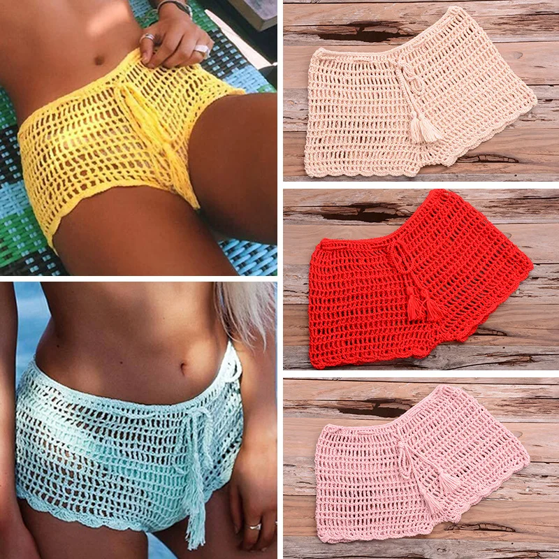 Hand-woven Beach Swim Trunks Online Explosive Versatile Strappy Cutout Women's Boxers