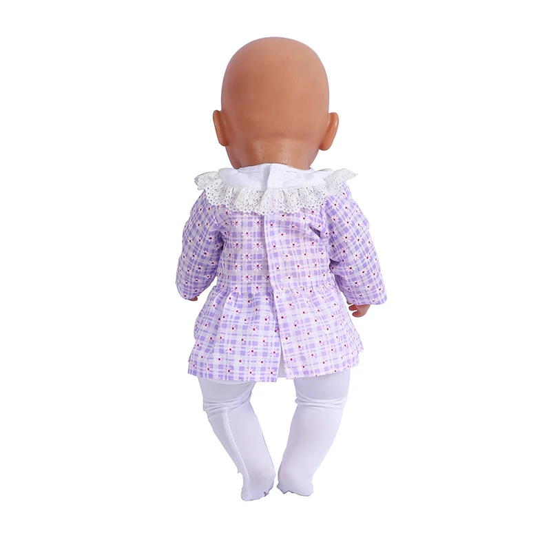 Baby Born 43 cm Clothes 17 Inch Doll Outfits Fashion Leggings Suit Handmade Girl Clothes for Doll Accessories DIY Toys Gifts barbie doll clothes,doll clothes accessories,doll clothes,doll accessories