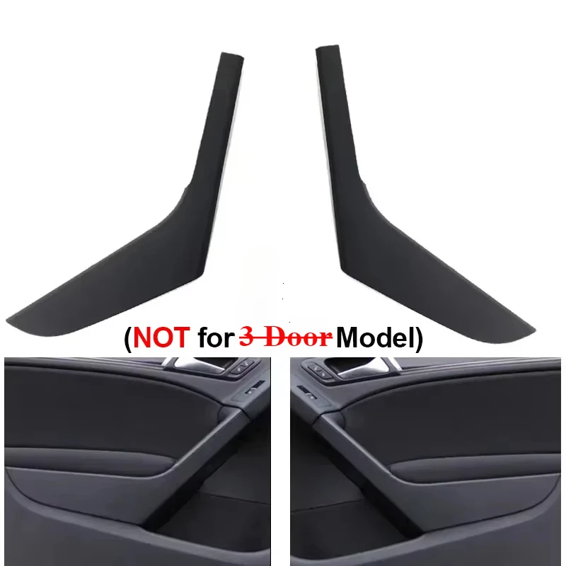 Interior Door Handle Cover Car Black Left Right For VW Golf 6 MK6 2009 2010 2011 2012 2013 5K4868039A 5K4868040A