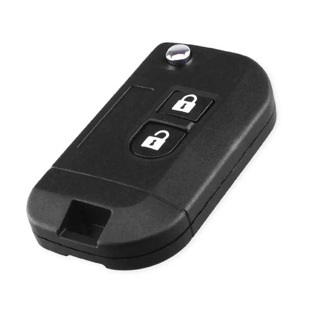 Car Key Shell KEYYOU 2 Buttons Modified Folding Remote Car Case Key For NISSAN Qashqai primera Micra Navara Almera Note Sunny