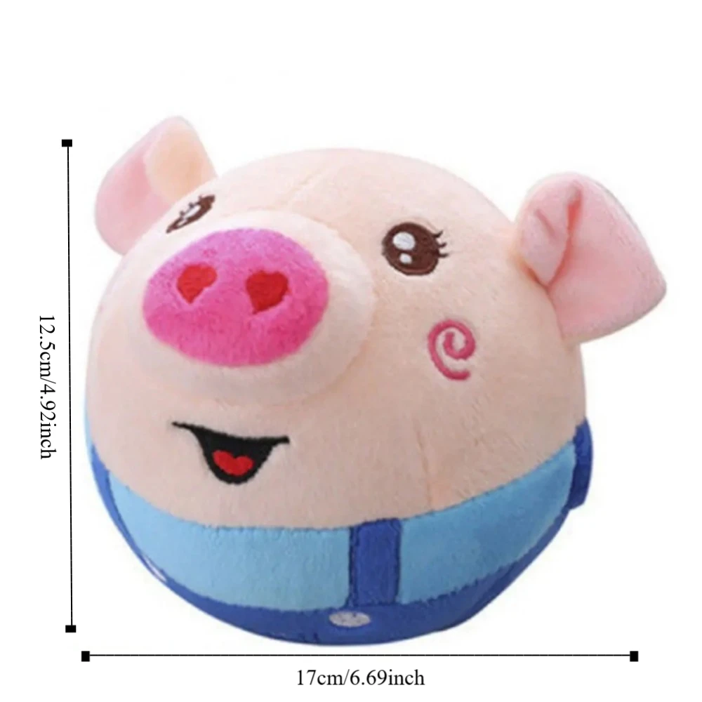 흔들고 바운스하게 하는 점프볼 음악 진동 USB 충전식 전자 애완견 인터랙티브 노래하는 강아지 씹는 움직이는 강아지