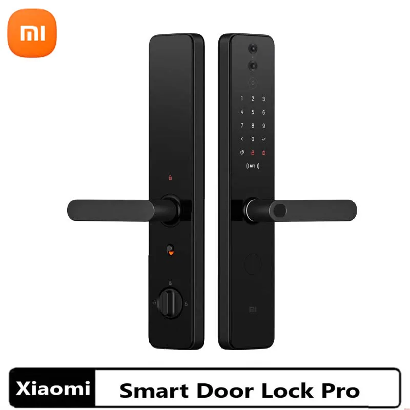 

Умный дверной замок Xiaomi Pro HD с широкоугольной камерой 1080P, визуальный удаленный домофон, электронный дверной звонок, 7 способов разблокировки, разблокировка детской двери