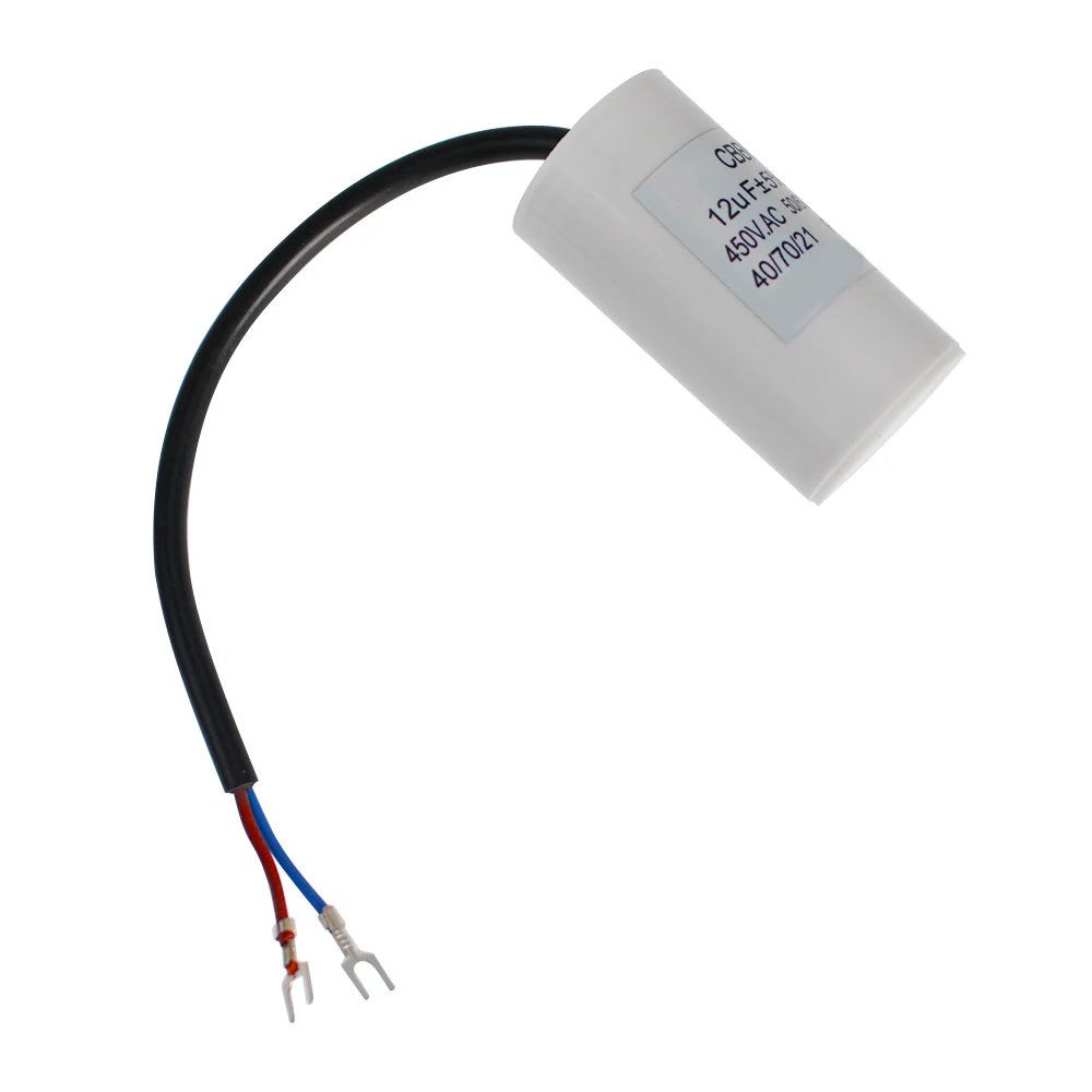 Motor Run Capacitor 1pc CBB60 450V Motor Run Capacitors 450VAC Starting Capacitor 5% for Washing Machine 3UF 4UF 5UF 6UF 8UF 10UF 12UF 15UF 18UF 20U