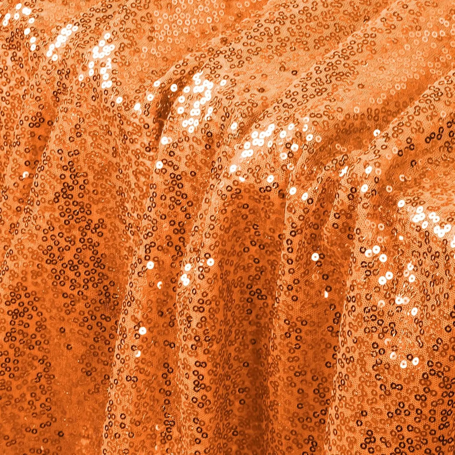 Sparkling Sequin Embroidered Mesh Fabric for Elegant Decor & Fashion