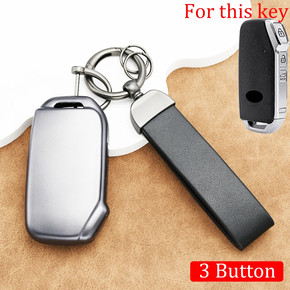 Gun Grey TPU Car Key Protector Cover