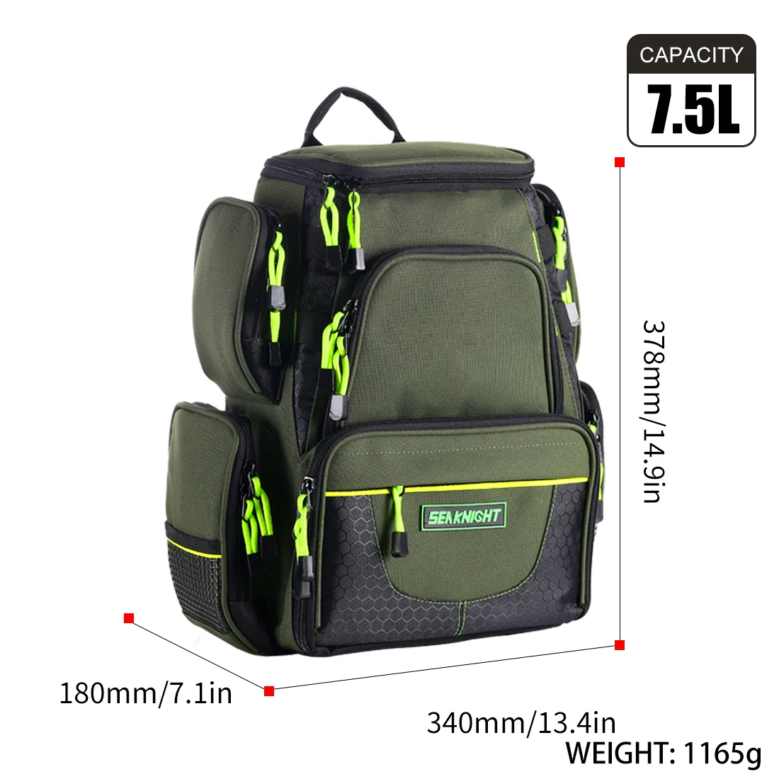 SeaKnight Brand 25L 7.5L Backpack Large Storage Fishing Bags Fishing  Tackles Army Green; Camouflage Green Quality bag - AliExpress