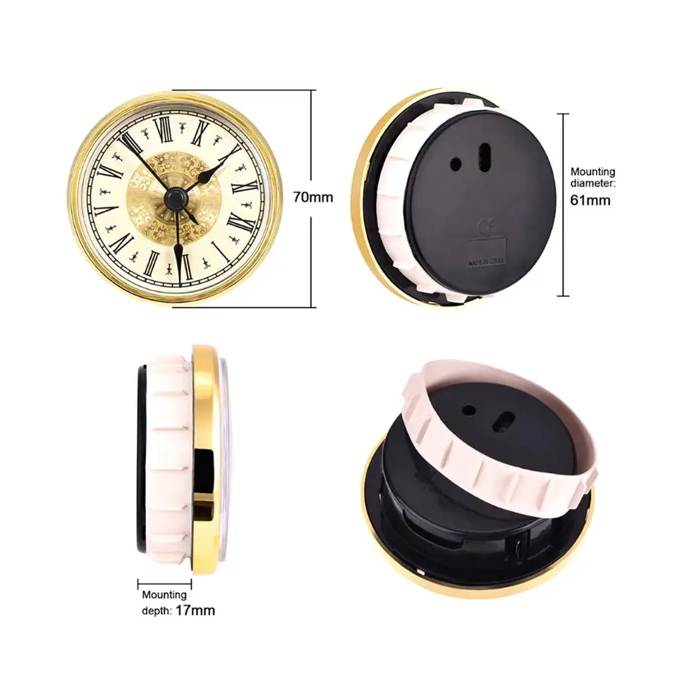 OROLOGIO MOVIMENTO AL Quarzo Inserire Numeri Arabi/Romani Diametro 80mm Fai Da T EUR 14,08
