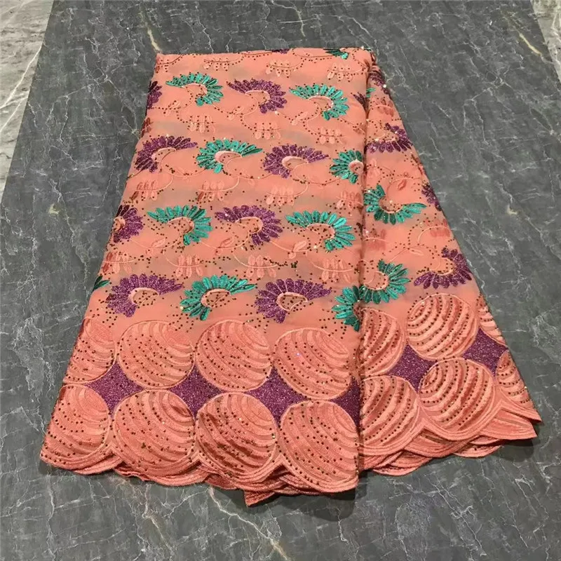 

Африканская хлопчатобумажная кружевная ткань с камнями, швейцарское кружево из вуали, пошив свадебного платья, Швейцария, высокое качество, 2023 г.