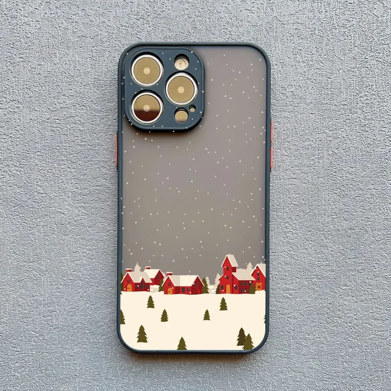 Festive Winter Snow Scene Shockproof Phone Case - Durable Hard Cover s