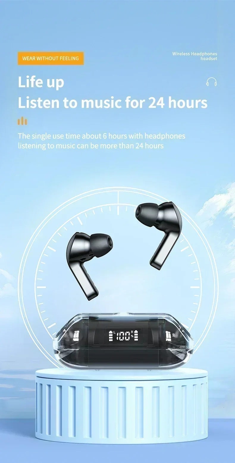 Kabellose Bluetooth Kopfhörer Mit Led-display Und Mikrofon_voghion.com