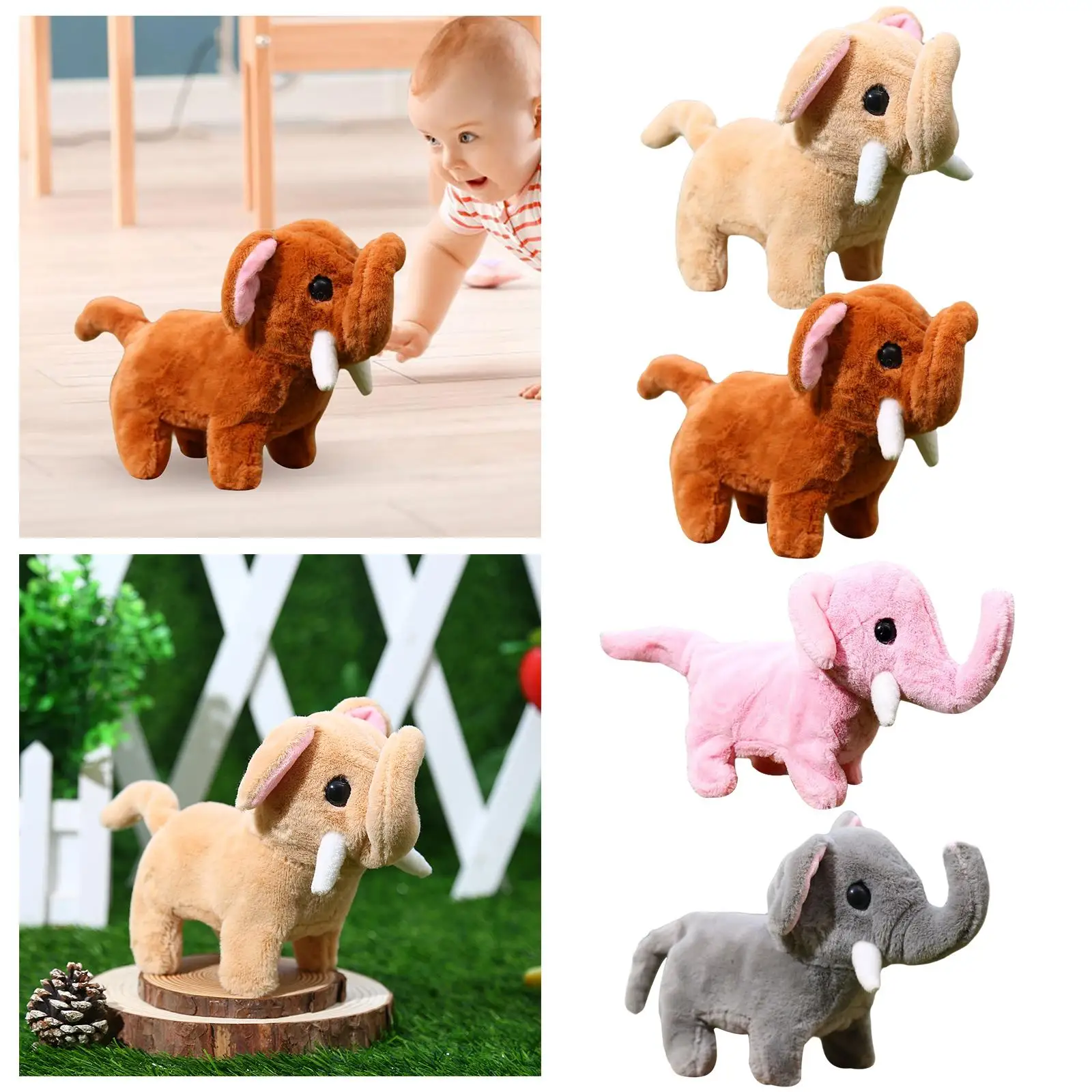 Plush Electronic Pet Interactive Battery Operated for Birthday Gifts Baby Shower Gifts Toddler Baby Boys Girls