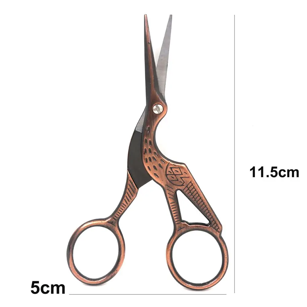 Classic Vintage Embroidery Bird Nail Art Cutters Shears Tailor Scissors Sewing Tool Scissors