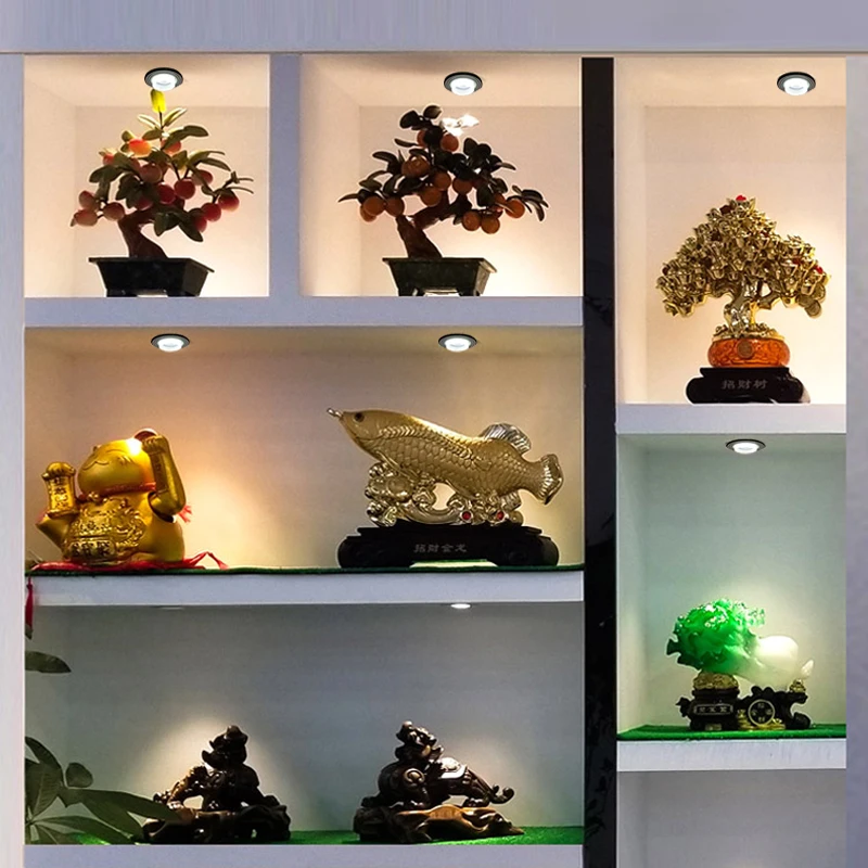 매립형 미니 스포트라이트, 드라이버 세트 내장 장식 소형 다운라이트, LED 천장 조명, 1W, 3W, 110 V, 220V, 40mm 구멍
