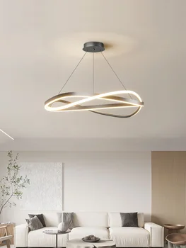 Living room lights ring chandelier home electric lamp creative minimalist lamp Modern chandelier master bedroom lamp 1