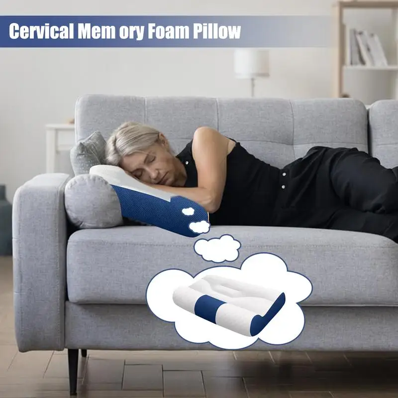 Cervical Pillow For Neck Ergonomic Pillow Cozy Sleeping Breathable Height Adjustable Bed Pillow For Sleeping Side Back Stomach 6