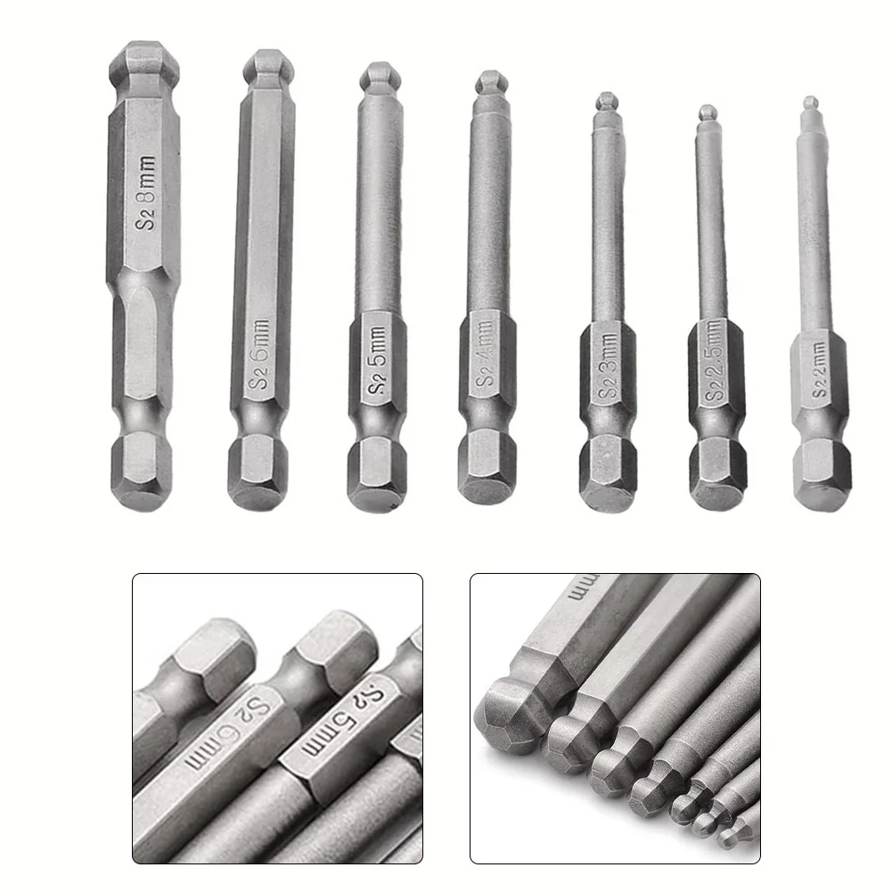 

Hex Screwdriver Bit 1pc 65mm Magnetic Ball End Hexagon Head Hex Screwdriver Bits Drill Tools H2-H8 Hex Screwdriver Bit Hot Sale