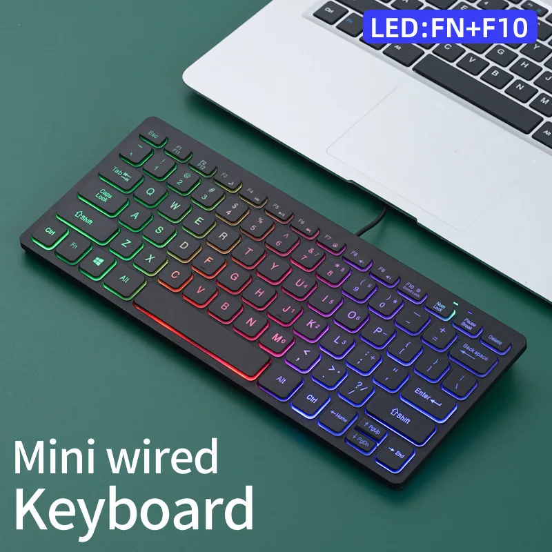 APAYADO K1000 미니 유선 키보드 휴대용 USB 키보드 노트북/컴퓨터용
