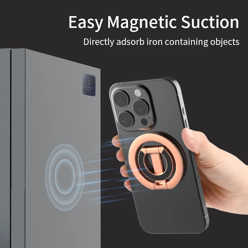 Magnetic 360° Rotating Double-Sided Phone Ring Holder Stand
