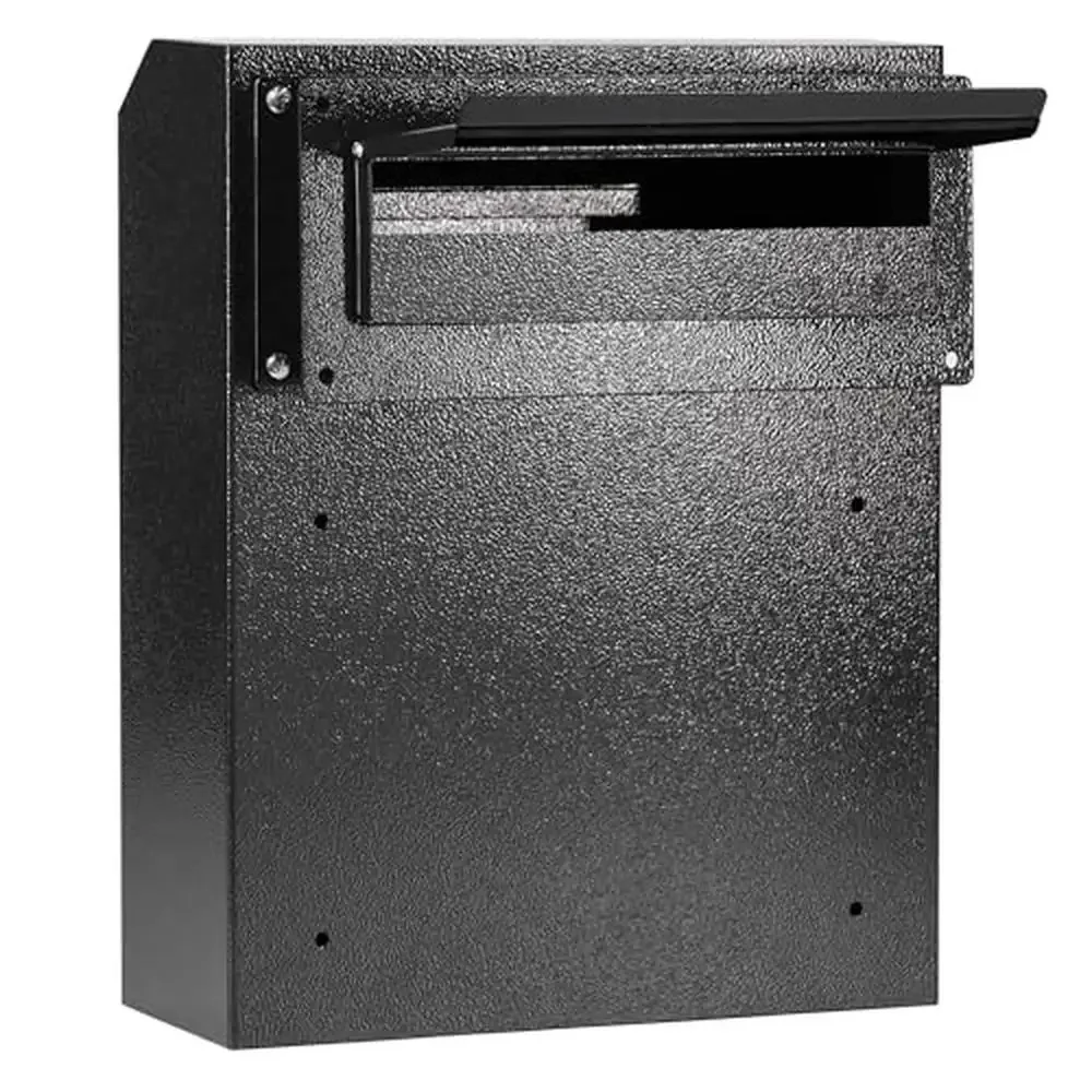 Mail Slot Door Drop Box Combination Lock Adjustable Chute Steel 16.5" x 12.5" x 6" Valuables Deposit Safe House Office Storage
