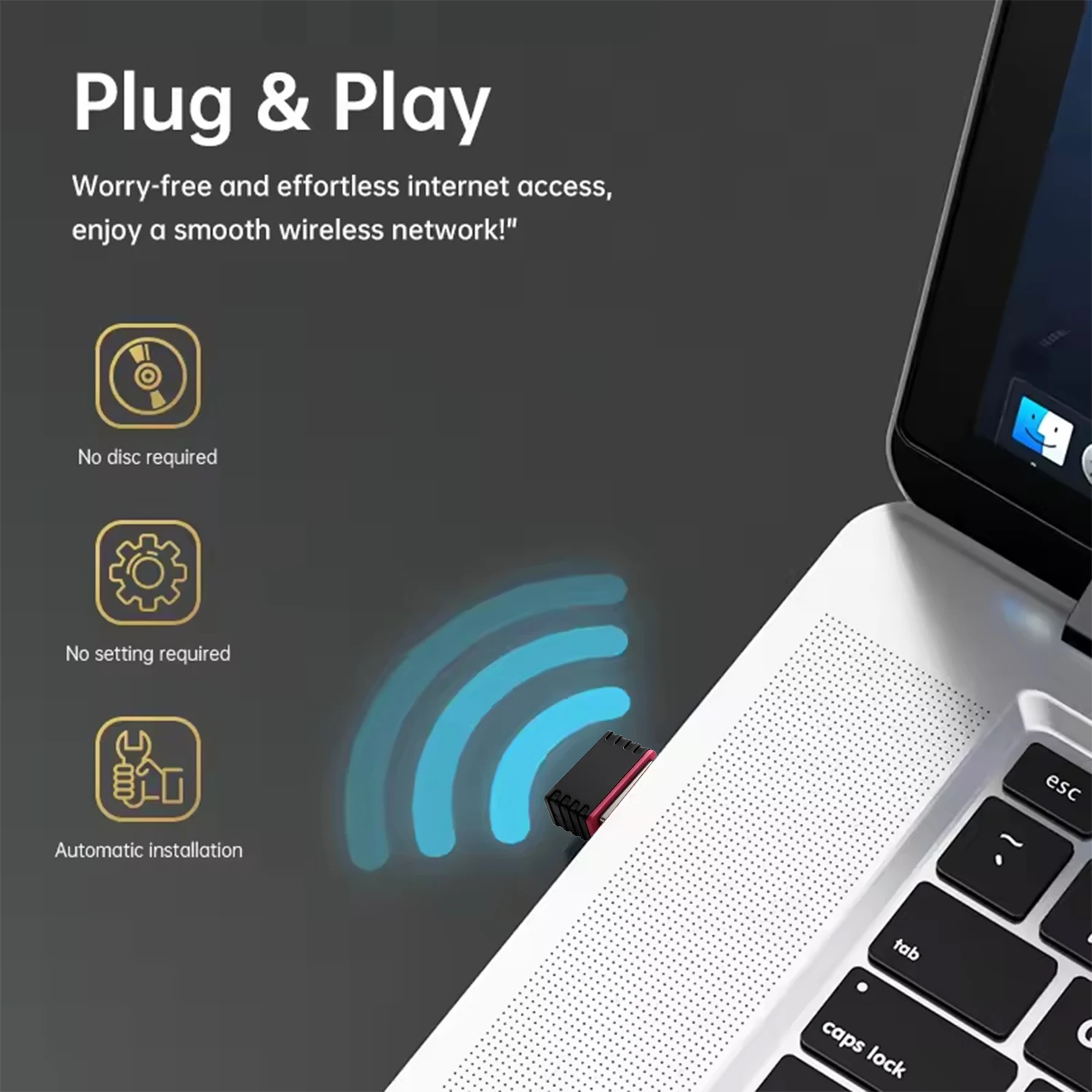 미니 USB WiFi 어댑터 150Mbps RTL8188 라즈베리 파이 데스크탑 노트북 PC용 무선 네트워크 카드 - 윈도우 호환