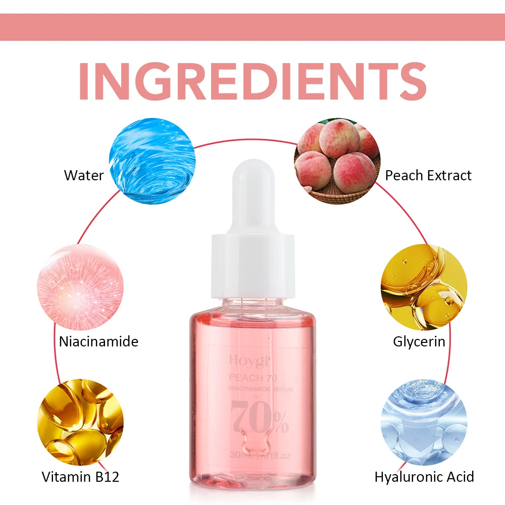 Niacinamide Serum Removal Melanin Fade Melasma Dark Spots Corrector Shrink Pores Brightening Moisturizing Face Serum Skin Care 3