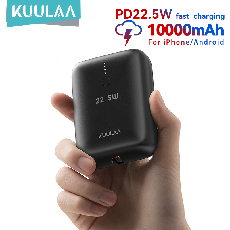 KUULAA 22.5W Power Bank 10000mAh Portable Charger PowerBank Fast Charging External Battery For iPhone16 15 14 Xiaomi poweer bank