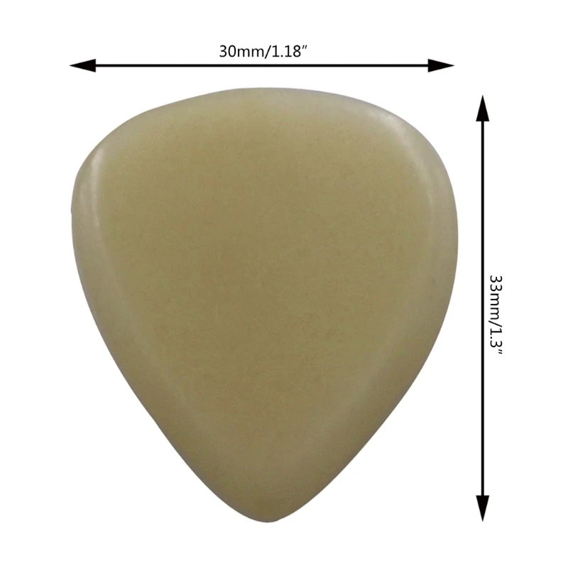 1Pc Guitar Picks 30x33mm Solid Color Ox Bone Guitar Picks Plectrums For Bass Electric Guitar Acoustic Guitars guitar picks