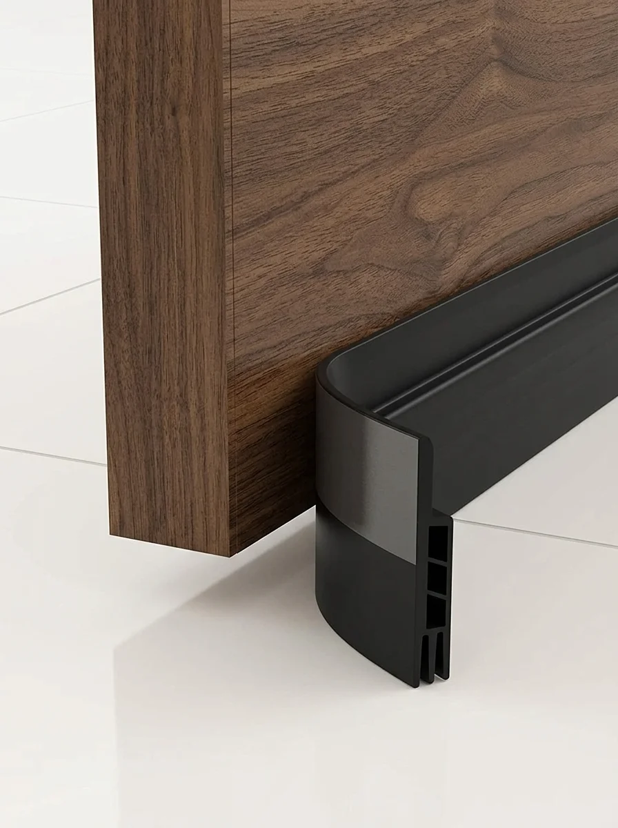 Self-Adhesive Door Seal Strip for Soundproofing and Draft Prevention
