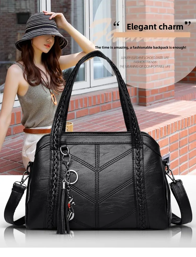 Women Leather Handbag Vintage Design