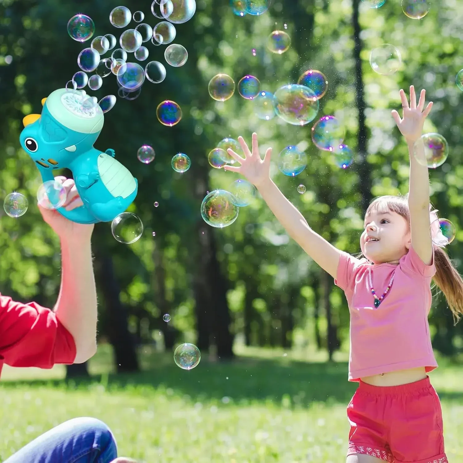 Dinosaur Bubble Handheld Bubble Machine Electric Bubble Gun Automatic Soap Blower Outdoor Wedding Party Toy for Kids Gift