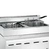 GH585 Commercial Gas Double Cylinder Screen Fryer 8L Fried Chicken Fryer Desktop Natural Gas Liquid Gas High Oil Cylinder Fryer 2