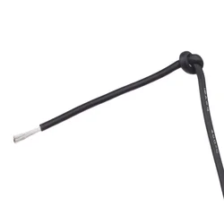High - Quality Silicone - Insulated Multi - Stranded Electric Wire - 18 AWG (Black)