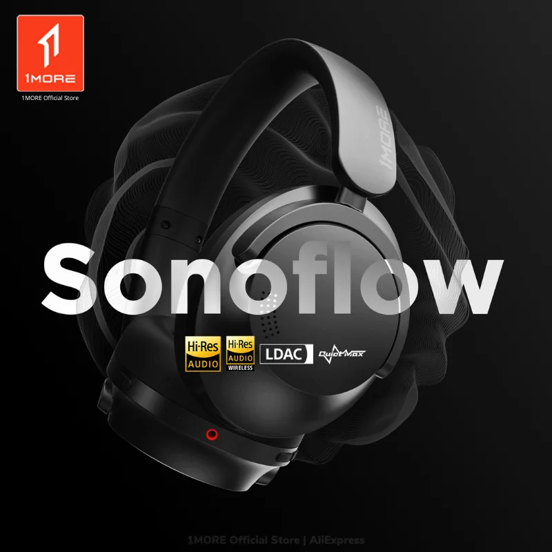 1MORE SonoFlow Wireless Headphones LDAC HC905-BLACK