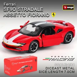 Exquisite Classic Ferrari Alloy Model Toy Car - Small Collectible and Decorative Gift (SF90 STRADALE)