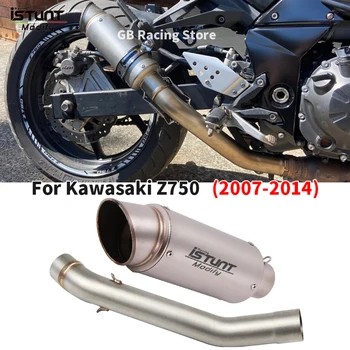 Slip on for Kawasaki Z750 Z 750 2004 - 2008 Motorcycle Exhaust Modified Muffler Mid Link Connect pipe With Muffler DB killer