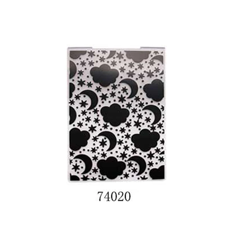 

New Arrival Moon and stars Plastic Embossing folder Template for DIY Scrapbooking Crafts Making Photo Album Card Handmade Decor