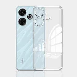 Clear Soft Silicone Shockproof Phone Case - Transparent Protective Cover for Redmi A3x 4G (Clear)